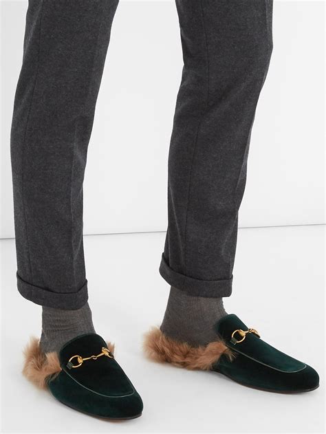 gucci velvet loafer